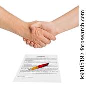 Handshake and contract Handshake and contract