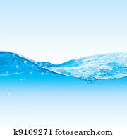 wasser, welle, hintergrund, mit, blasen wasser, welle, hintergrund, mit, blasen