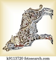 Abstract Wolf Abstract Wolf