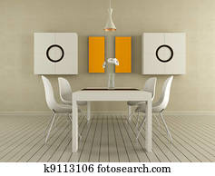 Beige dining room Beige dining room