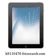 digital tablette, pc, .