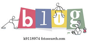 engraçado, cabeça, blog