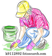 Gardening Senior Woman