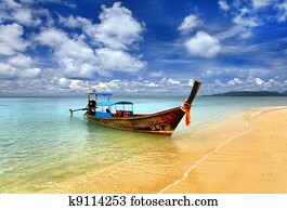 Traditional Thai boat, Thailand, Phuket Traditional Thai boat, Thailand, Phuket