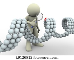 3d man and dna 3d man and dna
