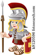 Cartoon Roman Soldier Cartoon Roman Soldier