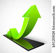 Green arrow business graphs Green arrow business graphs