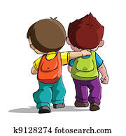 Kids going to School Kids going to School