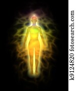 Woman - energy body - aura