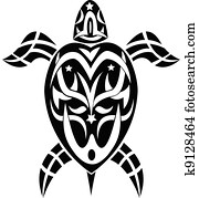 שבטי, קיעקוע, צב