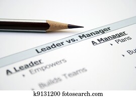 Leader versus manager Leader versus manager