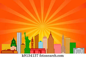 New York City Skyline Panorama New York City Skyline Panorama