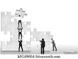 Business partner work together