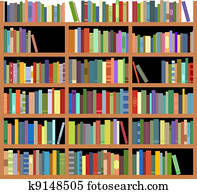 Isolated bookshelf Isolated bookshelf