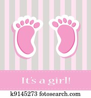 It's A Girl Baby Feet It's A Girl Baby Feet