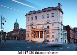 Rates Office in Dublin, Ireland. Designed by the architect Thomas Ivory in 1781, former Newcomen Bank is now used as Rates Office.