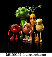 Funny food characters Funny food characters