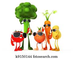 Funny food characters Funny food characters