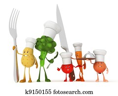 Funny food characters Funny food characters
