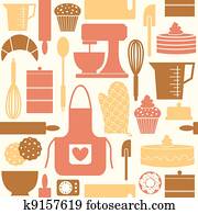 Retro Baking Background Retro Baking Background