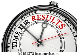 time for results concept clock time for results concept clock
