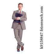 výkonný, businessman.