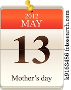 Calendar of mothers day Calendar of mothers day