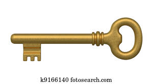 goldenes, schlüssel