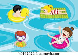 Kids in swimming pool Kids in swimming pool