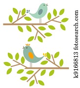 Spring birds Spring birds