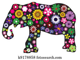 floral elephant floral elephant