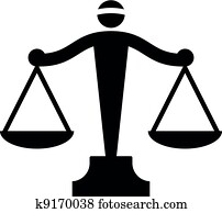 vektor, symbol, von, gerechtigkeit, waage vektor, symbol, von, gerechtigkeit, waage