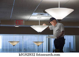 Changing a light bulb Changing a light bulb