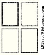 Egyptian hieroglyphic frames Egyptian hieroglyphic frames