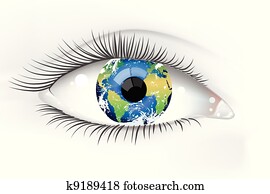 Planet Earth Eye Desaturated Planet Earth Eye Desaturated