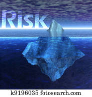 flutuante, iceberg, em, a, oceânicos, com, risco, texto