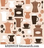 Retro Coffee Background Retro Coffee Background