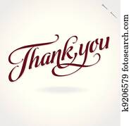 'thank you' hand lettering (vector) 'thank you' hand lettering (vector)