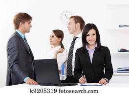 young business people in office