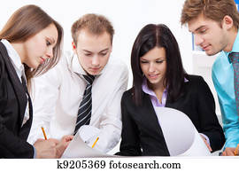 young business people in office