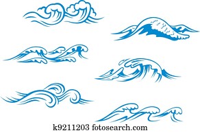 Blue sea waves Blue sea waves