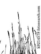 herb silhouette on white background , herb silhouette on white background ,