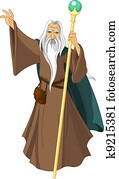 Wizard with staff Wizard with staff