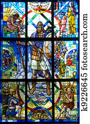 Roman Soldier Stained Glass