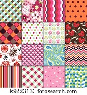 seamless patterns with fabric textu seamless patterns with fabric textu