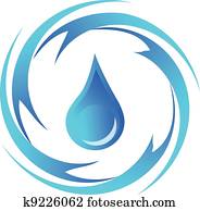 tropfen wassers, logo tropfen wassers, logo
