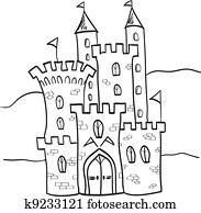 Fairytale 城 王国 漫画 スタイル クリップアート 切り張り イラスト 絵画 集 K Fotosearch