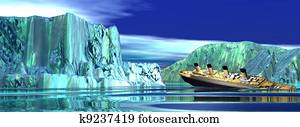 Titanic boat sinking Titanic boat sinking