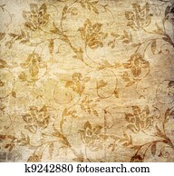 Grunge ورق الخلفية ب خمر التصميم الفيكتوري ألبوم الصور K9073161 Fotosearch