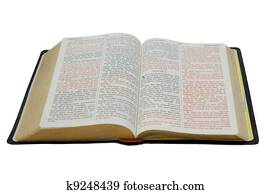 bibel, freigestellt, weiß
